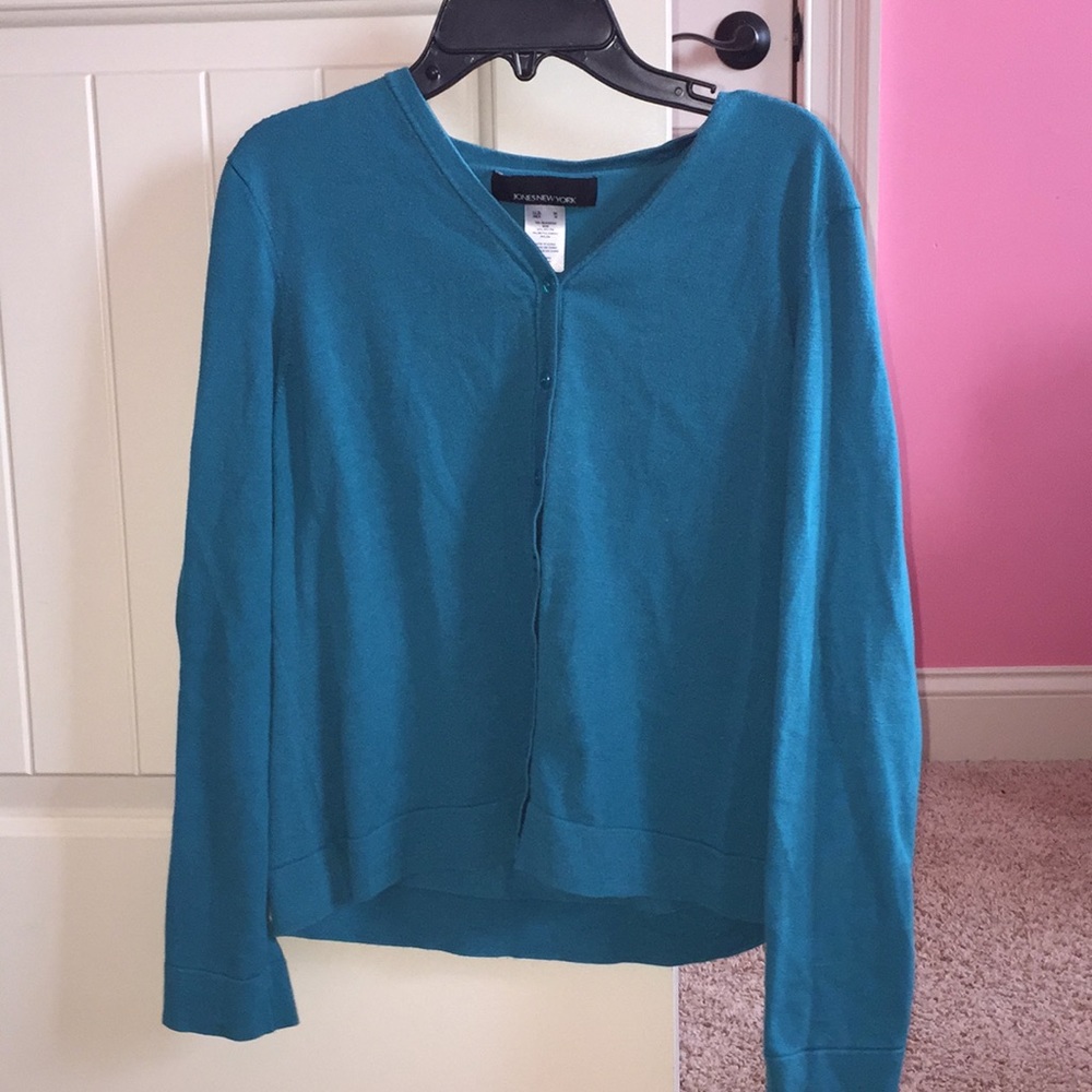 Women's Blue-Green Button Down Shirt